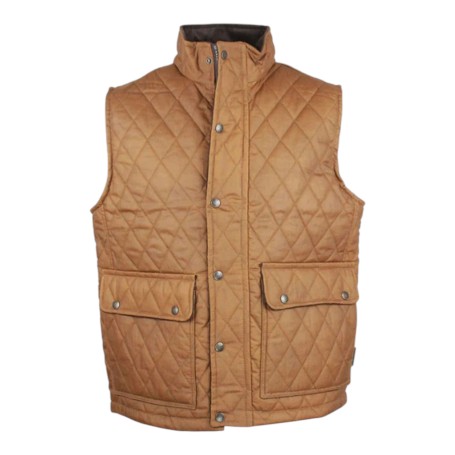 Chaleco encerado Oxford Blue Kensington Quilted Sand