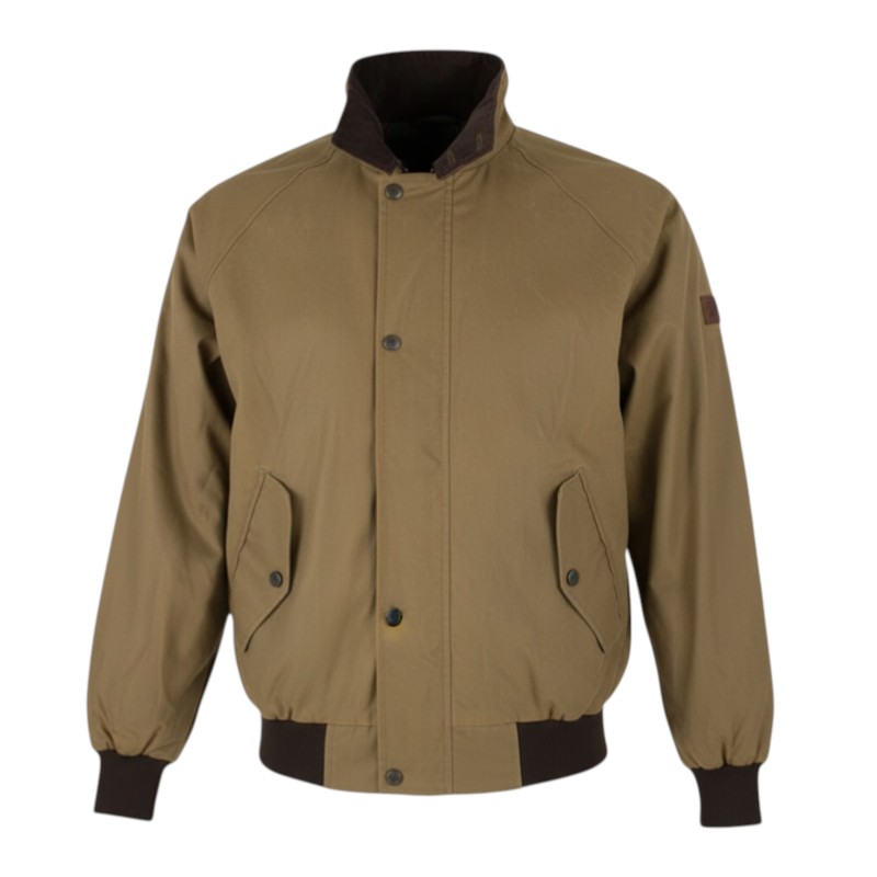 Cazadora encerada Oxford Blue Harrington Sand