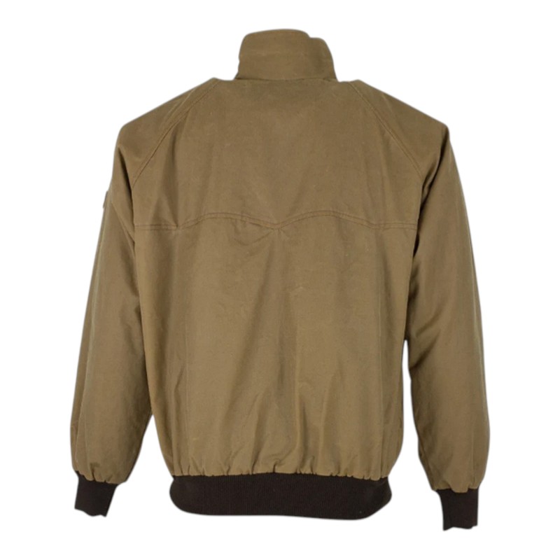 Cazadora encerada Oxford Blue Harrington Sand