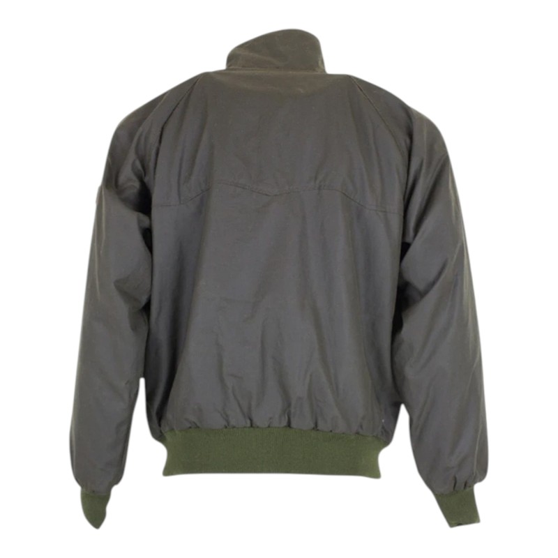 Cazadora encerada Oxford Blue Harrington Olive