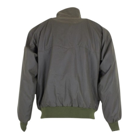 Cazadora encerada Oxford Blue Harrington Olive