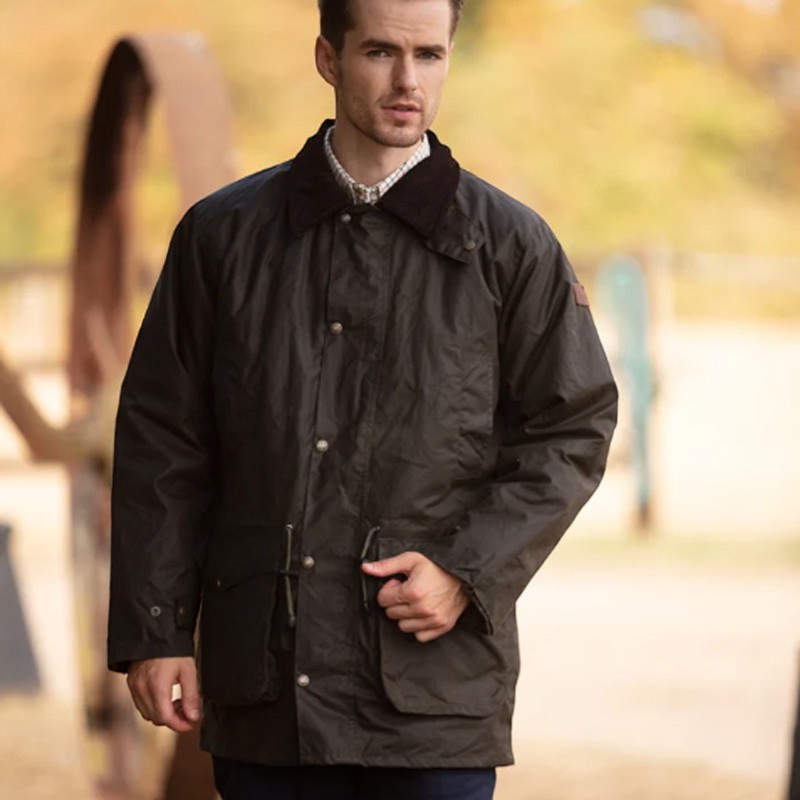 Chaqueta encerada Oxford Blue Bray 3 in 1 Brown