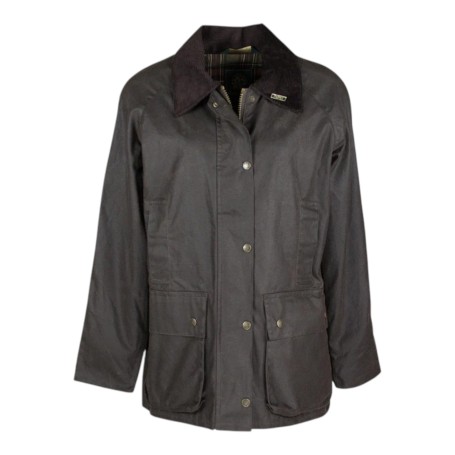 Chaqueta encerada Oxford Blue Countrygirl Brown