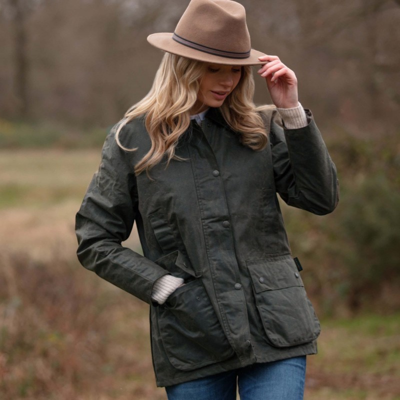 Chaqueta encerfada Oxford Blue Countrygirl Green