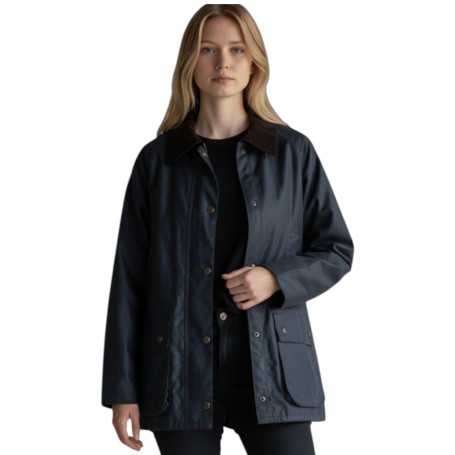 Chaqueta encerada Oxford Blue Countrygirl Navy