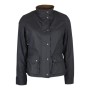 Chaqueta encerada Oxford Blue New York Biker Black