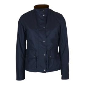 Chaqueta encerada Oxford Blue New York Biker Navy