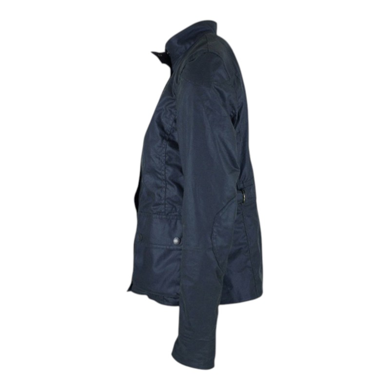 Chaqueta encerada Oxford Blue New York Biker Navy