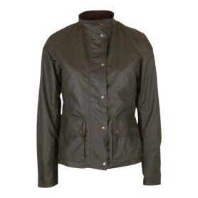 Chaqueta encerada Oxford Blue New York Biker Brown