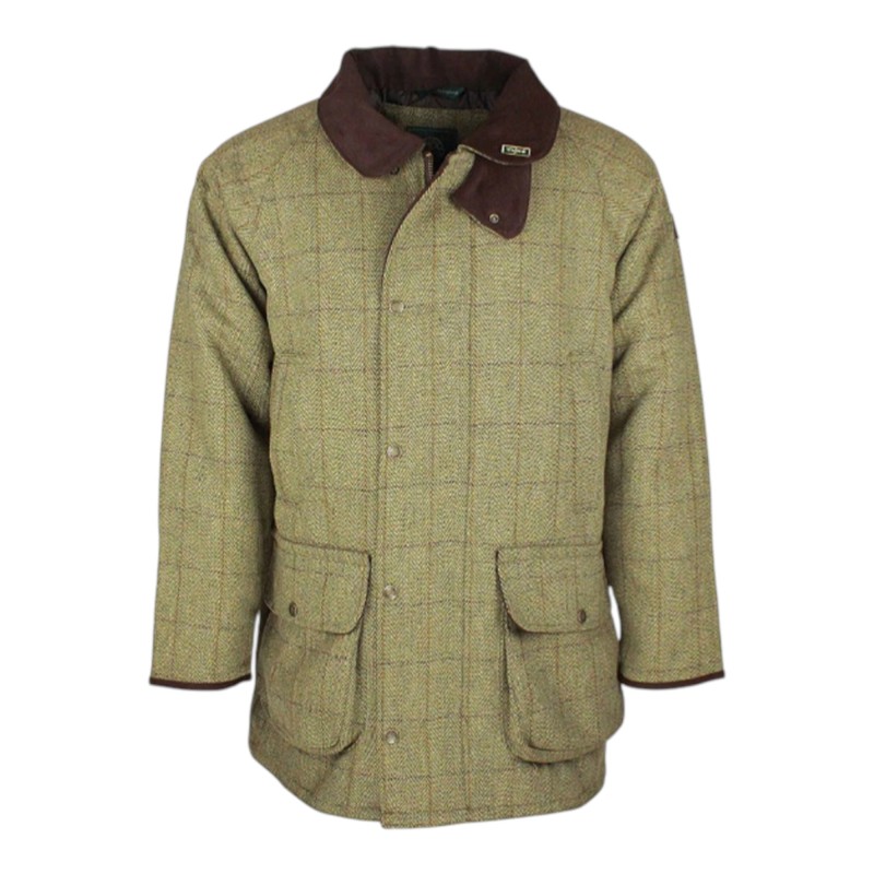 Chaqueta Oxford Blue Brampton Raglan Tweed Sage
