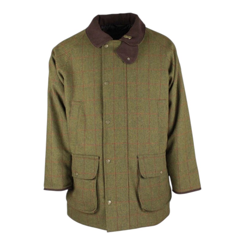 Chaqueta Oxford Blue Brampton Raglan Tweed Dark Green