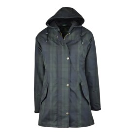 Chaqueta Oxford Blue Tartan Katrina encerada lavable Blackwatch