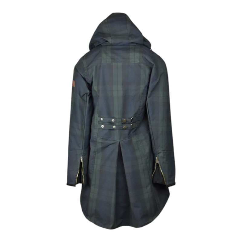 Chaqueta Oxford Blue Tartan Katrina encerada lavable Blackwatch
