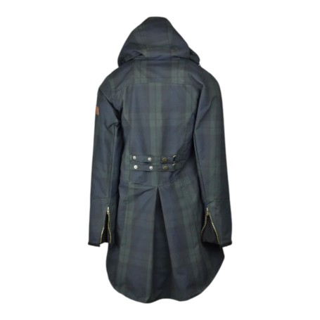Chaqueta Oxford Blue Tartan Katrina encerada lavable Blackwatch