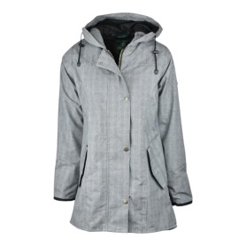 Chaqueta Oxford Blue Tartan Katrina encerada lavable Prince Of Wales