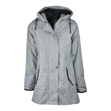 Chaqueta Oxford Blue Tartan Katrina encerada lavable Prince Of Wales