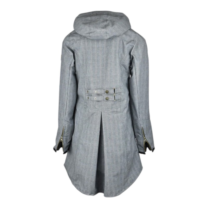 Chaqueta Oxford Blue Tartan Katrina encerada lavable Prince Of Wales