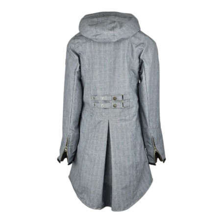 Chaqueta Oxford Blue Tartan Katrina encerada lavable Prince Of Wales