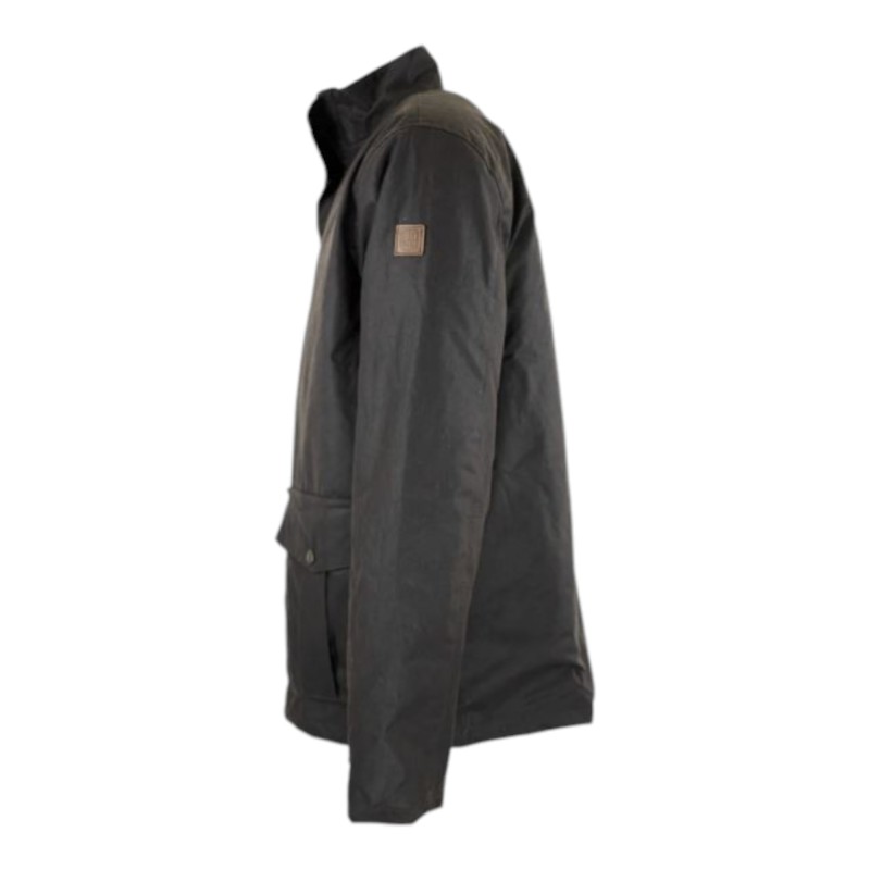 Chaqueta encerada Oxford Blue Kendal Brown