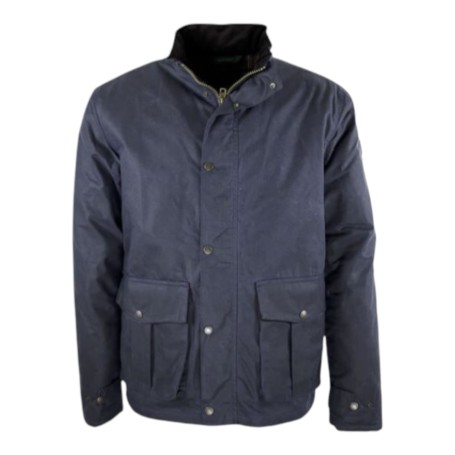 Chaqueta encerada Oxford Blue Kendal Navy