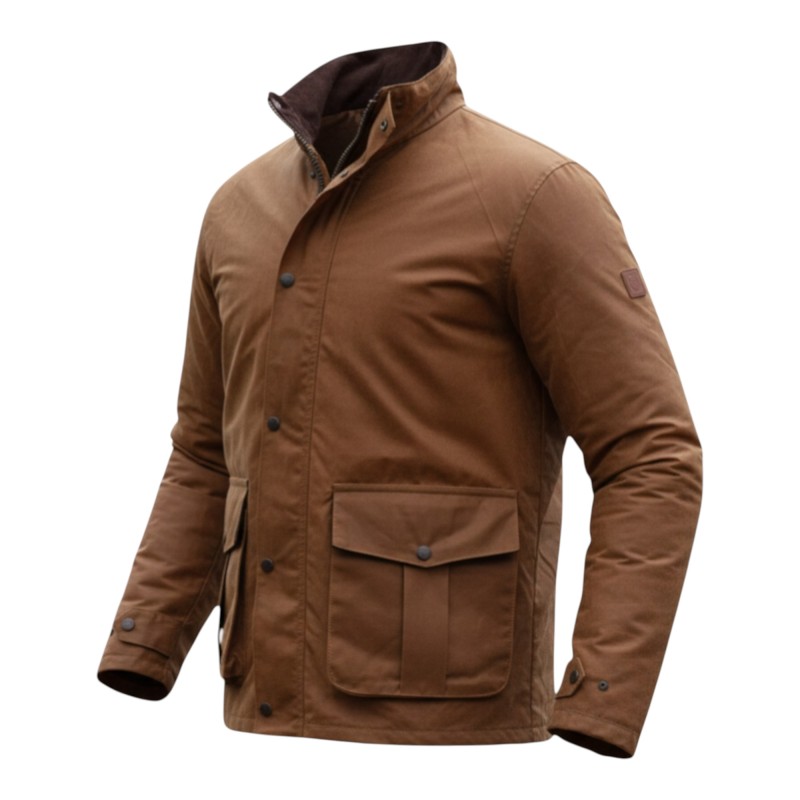 Chaqueta encerada Oxford Blue Kendal Sandstone