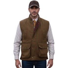 Chaleco Oxford Blue Brampton Tweed Dark Green