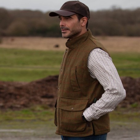 Chaleco Oxford Blue Brampton Tweed Dark Green