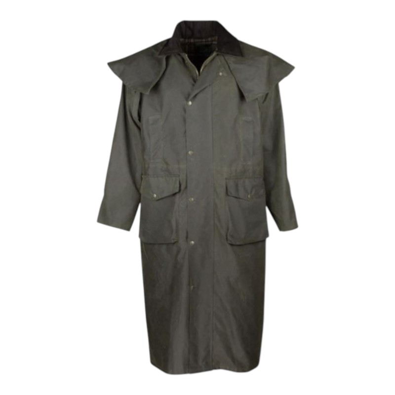 Capa encerada Oxford Blue Deluxe Outback Dark Olive