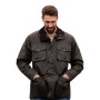 Chaqueta encerada Oxford Blue Fiskar Dark Olive