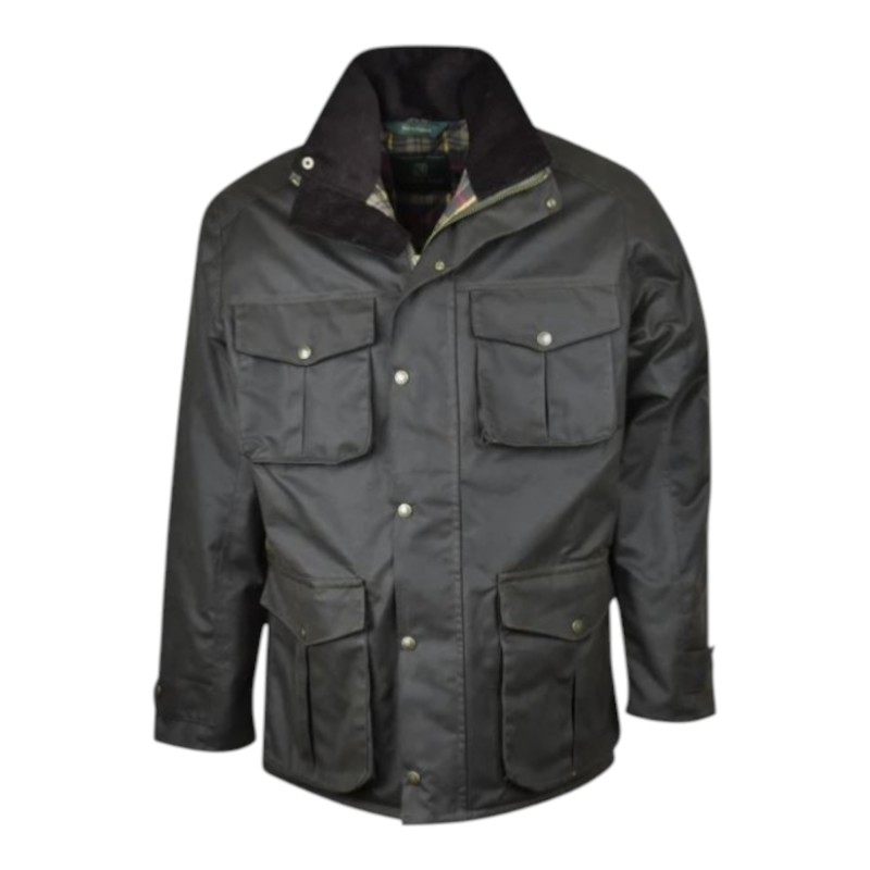 Chaqueta encerada Oxford Blue Fiskar Dark Olive