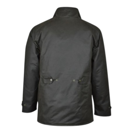 Chaqueta encerada Oxford Blue Fiskar Dark Olive