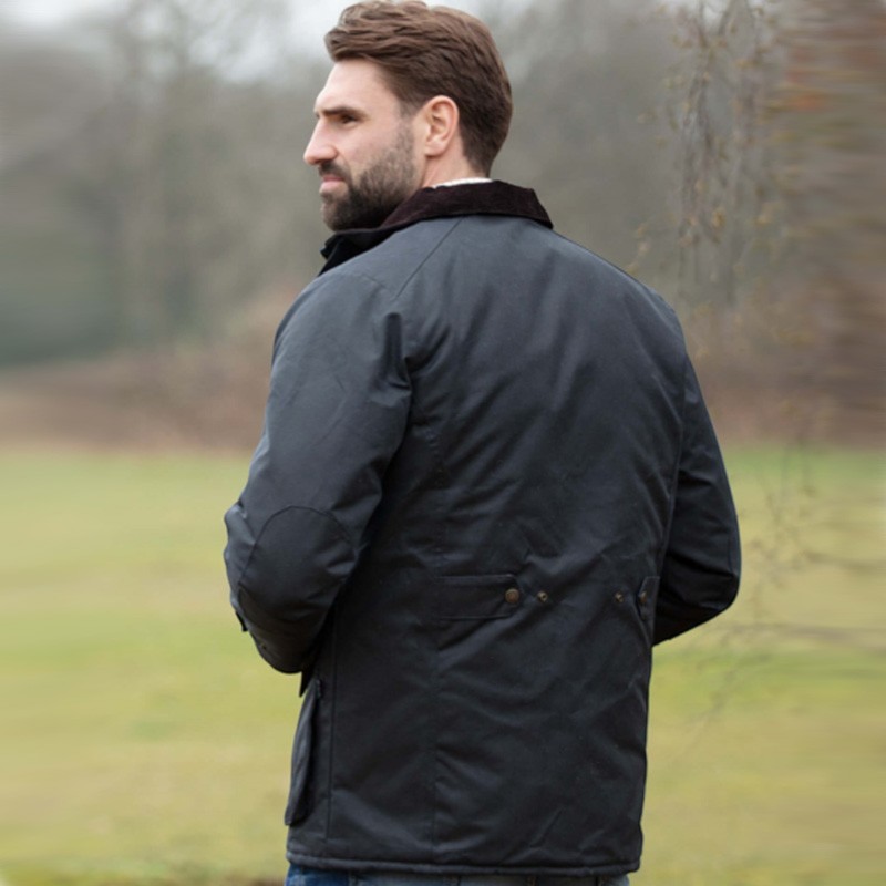 Chaqueta encerada Oxford Blue Fiskar Navy