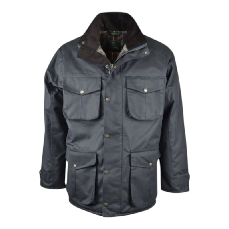Chaqueta encerada Oxford Blue Fiskar Navy