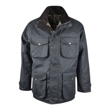 Chaqueta encerada Oxford Blue Fiskar Navy