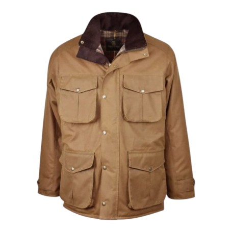 Chaqueta encerada Oxford Blue Fiskar Sand