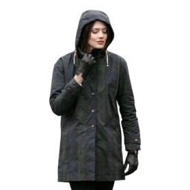 Chaqueta Oxford Blue Tartan Brighton encerada lavable Blackwatch