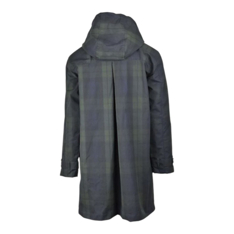 Chaqueta Oxford Blue Tartan Brighton encerada lavable Blackwatch