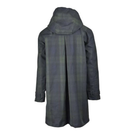 Chaqueta Oxford Blue Tartan Brighton encerada lavable Blackwatch