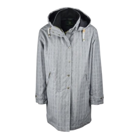 Parka Oxford Blue Tartan Brighton encerada lavable Prince of Wales