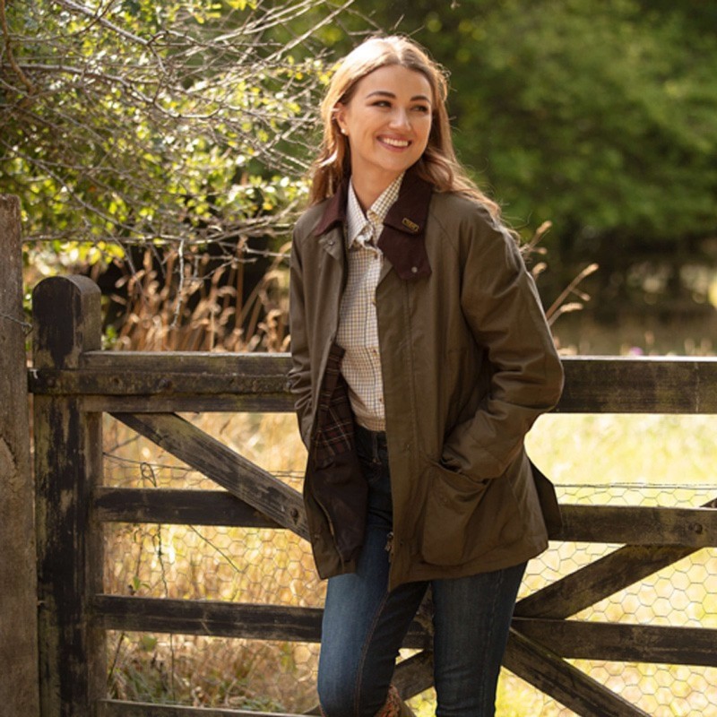 Chaqueta Oxford Blue Cotton Burley Discovery Khaki