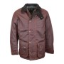 Chaqueta encerada Oxford Blue Chelsea Padded Wax Antique Chestnut