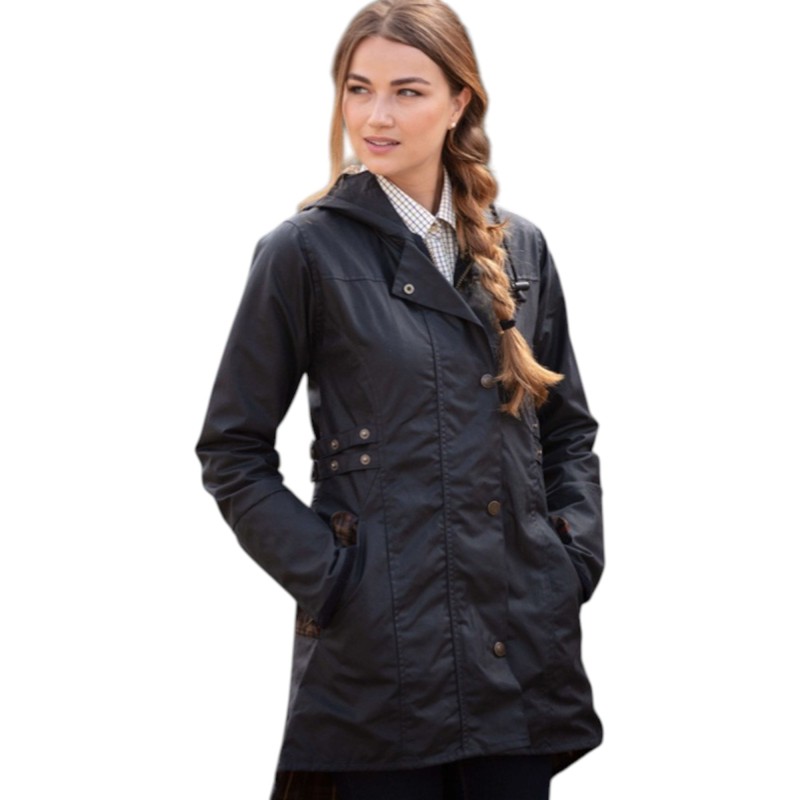 Chaqueta encerada Oxford Blue Katrina Navy