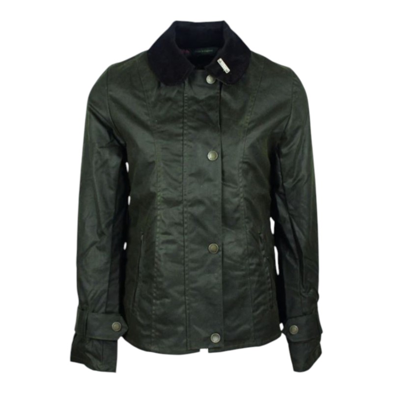 Chaqueta encerada Oxford Blue Ambre Green