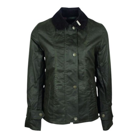 Chaqueta encerada Oxford Blue Ambre Green