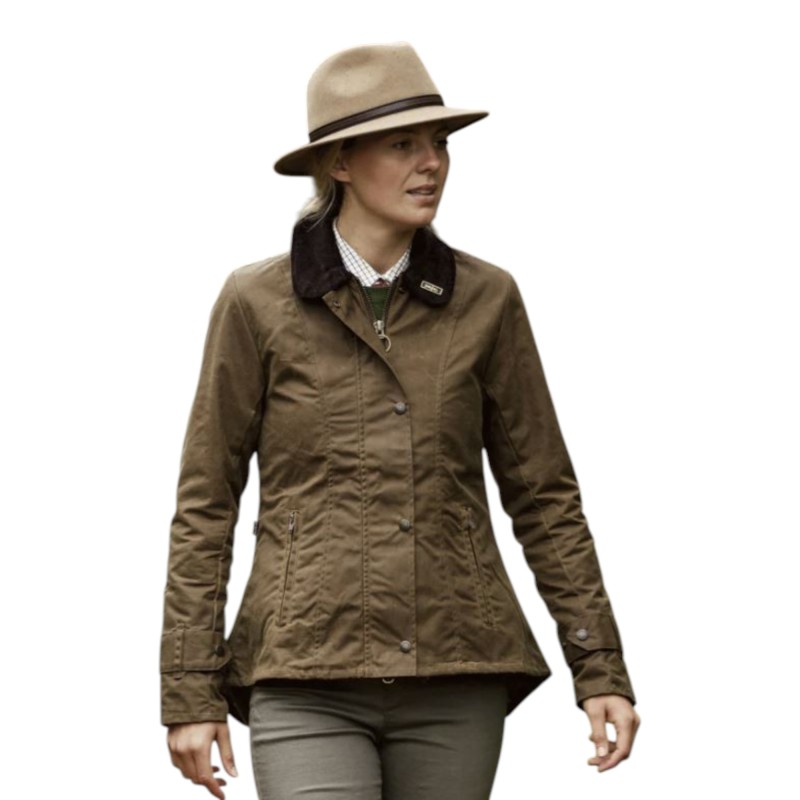 Chaqueta encerada Oxford Blue Ambre Sand