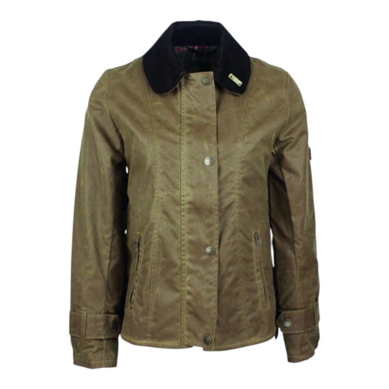 Chaqueta encerada Oxford Blue Ambre Sand