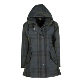 Chaqueta encerada Oxford Blue Tartan Katrina Dundee