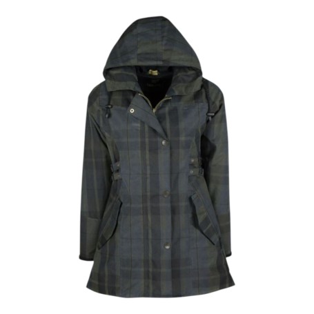 Chaqueta encerada Oxford Blue Tartan Katrina Dundee
