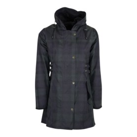 Chaqueta encerada Oxford Blue Tartan Katrina Blackwatch