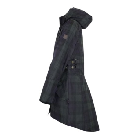 Chaqueta encerada Oxford Blue Tartan Katrina Blackwatch